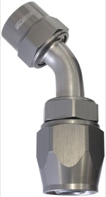 <strong>Kryptalon Series One Piece Full Flow Swivel 30° Hose End -6AN</strong> <br />Titanium Finish, Suits Kryptalon Series Kevlar Hose
