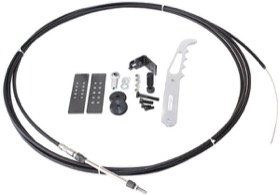 <strong>Parachute Release Cable Kit</strong><br /> With Chrome Handle & Black Accessories
