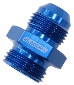 <strong>BSPP to Straight Male Flare Adapter 1/2" to -8AN</strong><br />Blue