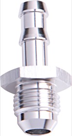 <strong>AN Flare to Barb Adapter -6AN to 5/16" </strong><br /> Silver Finish
