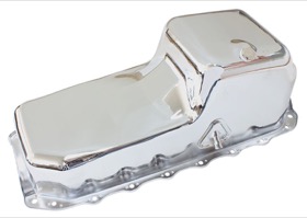 <strong>Replacement Oil Pan, Chrome Finish</strong><br /> Suit Holden HQ-WB & Torana LH-UC With Holden 253-304-308 (5.0L Capacity)