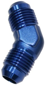 <strong>45° Male Flare Union -6AN</strong><br /> Blue Finish