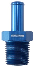 <strong>Male NPT to AN Barb Straight Adapter 3/8" to -10AN Hose</strong><br /> Blue Finish