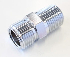 <strong>NPT to A/C Fitting Adapter</strong><br /> 1/2" NPT to -10 A/C  O-Ring