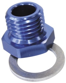 <strong>Metric Port Reducer M12 x 1.5 to 1/8" </strong><br /> Blue Finish.