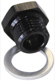 <strong>Metric Port Reducer M12 x 1.5 to 1/8" </strong><br /> Black Finish.