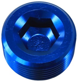 <strong>NPT Plug 3/4" </strong><br />Blue Finish
