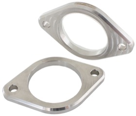 <strong>2-Bolt Stainless Steel Flange</strong><br /> 2-1/2" (63.5mm) I.D x 3/8" (9.52mm) Thick

