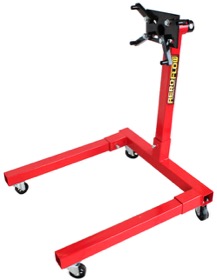 <strong>Engine Stand </strong> <br /> C-Frame, 1250lb (567kg) max. load, 4 wheels, Black Powder Coated Finish