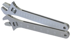 <strong>Wheelie Bar and General Purpose Adjustable Spanner</strong><br /> Silver Finish.