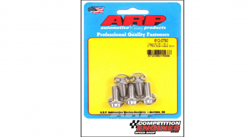 ARP 12 Point 3/8 Wrench Head 5/16 .750 length Stainless Steel Polished Pack of 5