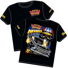 <strong>'Nitro Express' 57 Chev Outlaw Nitro Funny Car T-Shirt</strong><br /> Youth (Large)