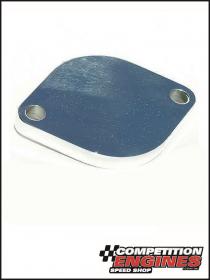 Meziere  WN0007U Chev SB, BB & BB Mopar Manifold Block Off Plate With O-Ring Seal Polished