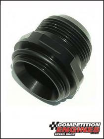 Meziere WN0041S  Water Neck Fitting -20AN O-Ring Port Fitting, -20AN Male Hose Fitting, Black Anodized Finish