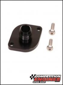 Meziere WN0916S, Manifold Plate Adapter Chev SB, BB & Chrysler BB, -16AN Male, O-Ring Base, Black Anodized Finish