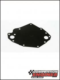 Meziere WP123S, Electric Water Pump Back Plate, Ford Cleveland,   Black Anodized Finish