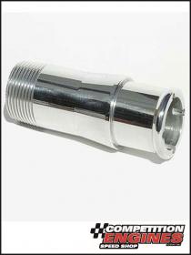 Meziere WP2125U Fitting, Adapter, NPT to Hose Barb, Straight, Aluminum, Polished, 1 in. NPT, 1 1/4 in. Hose Barb