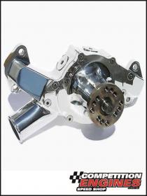 Meziere WP400UP, 400 Series Mechanical Water Pump Chev Big Block  Short-style, Standard Rotation, Polished Finish