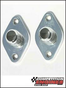 Meziere WP8016ANU, Block Adapters, Chev Big Block, -16AN Male Fitting, O-Ring Seal , Polished Finish