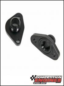 Meziere WP8312ANS, Block Adapters, Ford - Windsor & Cleveland,  (pre-94), -12AN Male Fitting, Black Anodized Finish