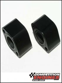 Meziere WPS100-1.5S, Water Pump Spacers   Big Block Chev, 1.50'' Thick, O-Ring Seal on Both Sides, Black Anodized Finish, 2pk