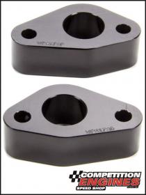 Meziere WPS173S, Water Pump Spacers Small Block Ford - 1994 & later with short water pump front cover or belt drive cover .90'' Thick, Black Finish, 2pk