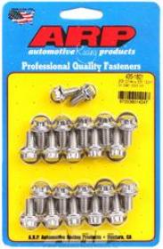 ARP 435-1801 OIL PAN BOLT KIT Suit Big Block Chev Polished Stainless Steel 12 Point 