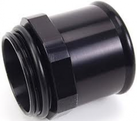 Meziere WN0033S Hose Water Neck Fitting Black 1.75 Diameter, -20AN O-Ring Port Fitting